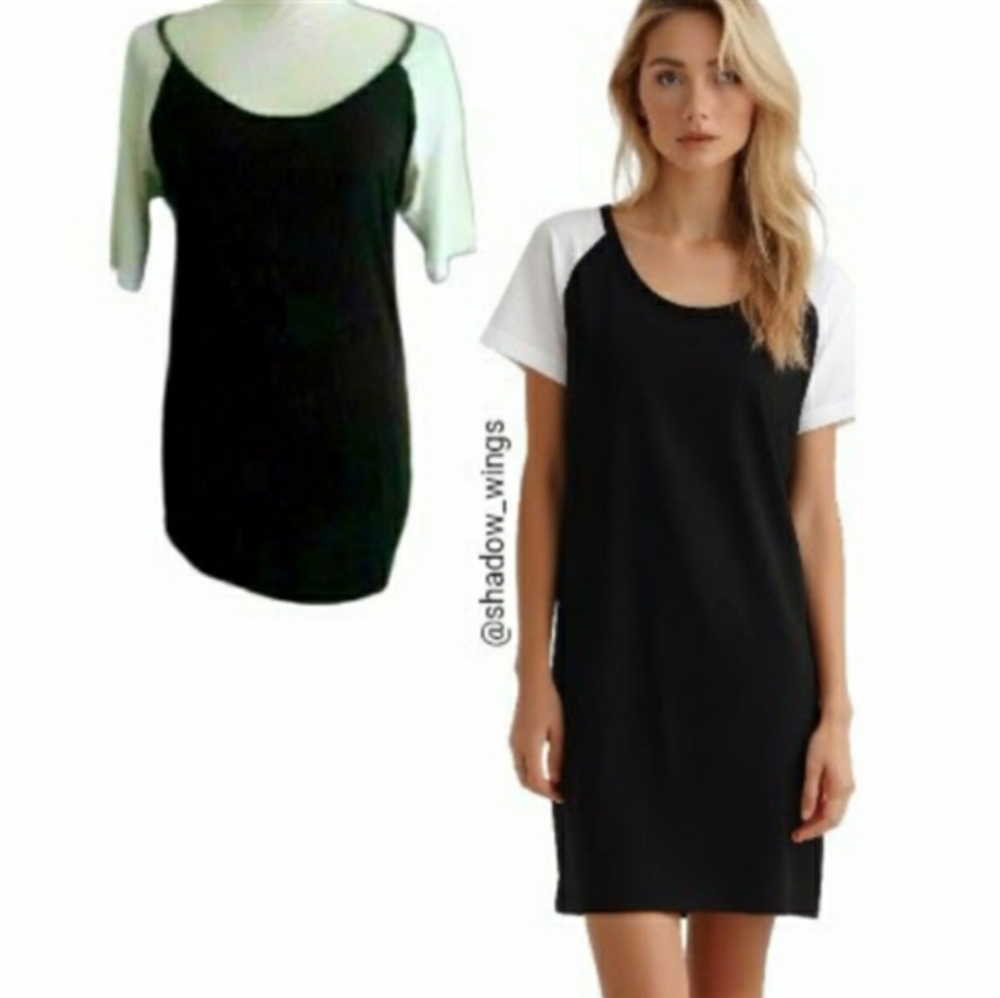 Y2K Victoria's Secret Short Sleeve T-Shirt Dress Ruched Sides - Size Small